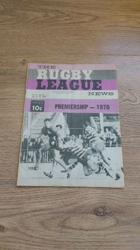 'The Rugby League News' Magazine (New South Wales) Vol 51 No 29 : 11 July 1970