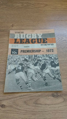 'The Rugby League News' Magazine (New South Wales) Vol 53 No 11 : 8 April 1972
