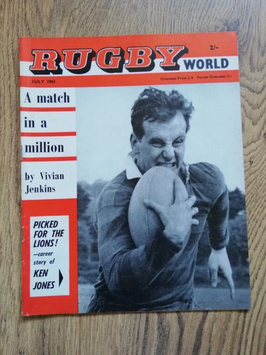'Rugby World' Volume 2 Number 7 : July 1962 Magazine
