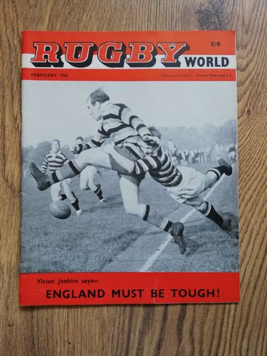 'Rugby World' Volume 3 Number 2 : February 1963 Magazine