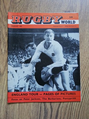 'Rugby World' Volume 3 Number 8 : August 1963 Magazine