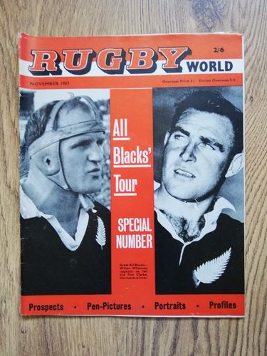 'Rugby World' Volume 3 Number 11 : November 1963 Magazine