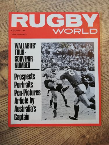 'Rugby World' Volume 6 Number : 11 November 1966 Magazine