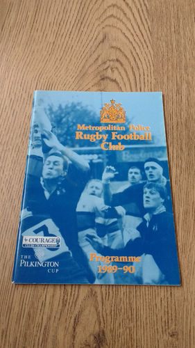 Metropolitan Police v Salisbury Oct 1989 Rugby Programme