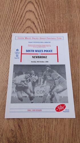 South Wales Police v Newbridge 1994 Rugby Programme