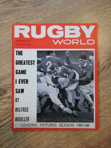 'Rugby World' Volume 7 Number 9 : September 1967 Magazine