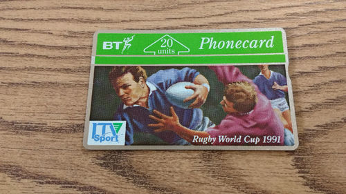 Rugby World Cup 1991 BT \ ITV Sport 20 Units Used Phonecard