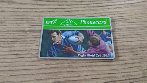 Rugby World Cup 1991 BT 40 Units Used Phonecard