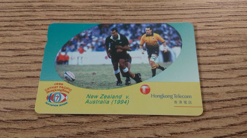 Hong Kong Telecom HK Rugby Sevens 1995 100 Units Phonecard - New Zealand v Australia 1994