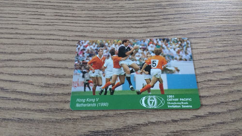 Hong Kong Telecom HK Rugby Sevens 1991 25 Units Used Phonecard - Hong Kong v Netherlands 1990