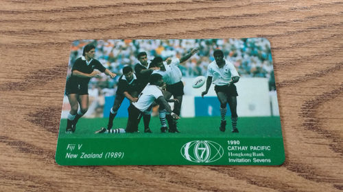 Hong Kong Telecom HK Rugby Sevens 1990 50 Units Used Phonecard - Fiji 1989