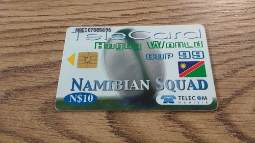 Telecom Namibia Rugby World Cup 1999 Namibia Squad N$10 Used Phonecard