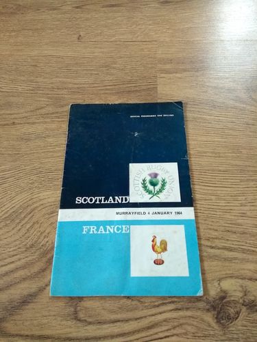 Scotland v France 1964 Rugby Programme