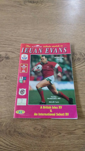 A British Isles XV v An International Select XV Nov 1995 Rugby Programme