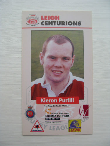 Kieron Purtill - Leigh Rugby League Trading Card