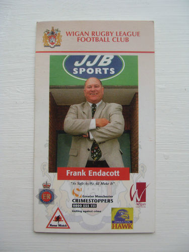 Frank Endacott - Wigan Rugby League Trading Card
