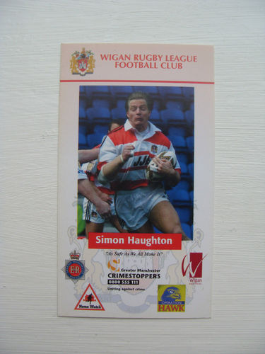 Simon Haughton - Wigan Rugby League Trading Card