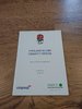 England Rugby 2002 Charity Dinner Menu