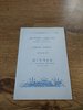 Southern Counties v South Africa 1960 Rugby Dinner Menu