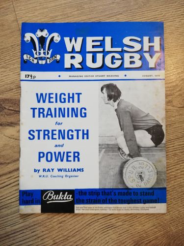 'Welsh Rugby' August 1972 Magazine