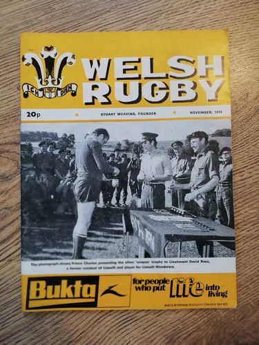 'Welsh Rugby' Magazine : November 1974