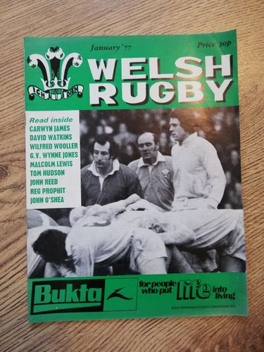 'Welsh Rugby' Magazine : January 1977