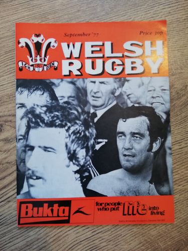 'Welsh Rugby' Magazine : September 1977