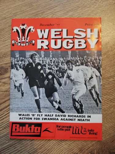 'Welsh Rugby' Magazine : December 1977