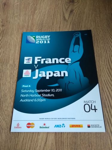 France v Japan 2011 Rugby World Cup Programme