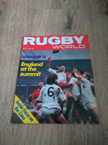 'Rugby World' Volume 20 Number 4 : April 1980 Magazine