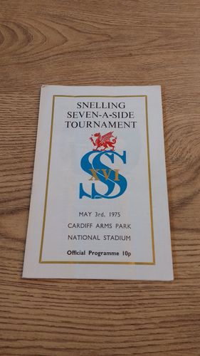 Snelling Sevens 1975 Rugby Programme