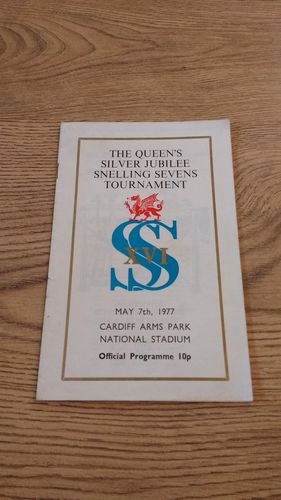 Snelling Sevens 1977 Rugby Programme