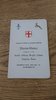 London Counties & Combined Services v South Africa 1960 Signed Rugby Dinner Menu