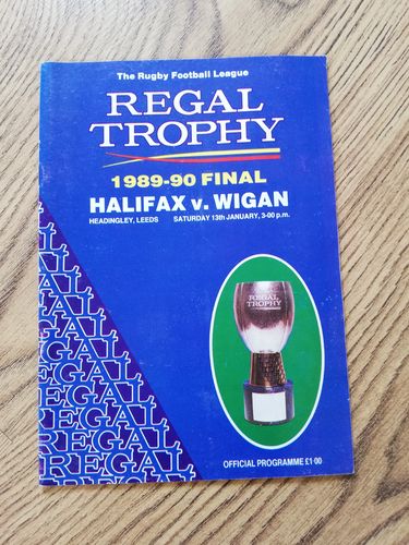 Halifax v Wigan Jan 1990 Regal Trophy Final