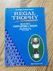 Castleford v Wigan Jan 1994 Regal Trophy Final RL Programme