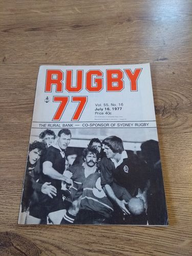 ' Rugby '77 ' Vol 55 No 16 July 1977 New South Wales Rugby Magazine