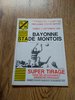 Stade Montois v Bayonne Sept 1988 Programme