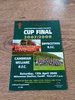 Bryncethin v Cambrian Welfare 2008 Welsh Districts Cup Final Rugby Programme