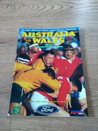 Australia v Wales 1st Test 1996 Rugby Programme