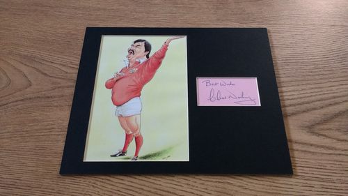 Framed Clive Norling Rugby Caricature by John Ireland with Signature