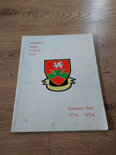 Treherbert Rugby Club 1974 Centenary Brochure