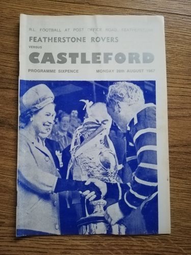 Featherstone v Castleford Aug 1967 RL Programme
