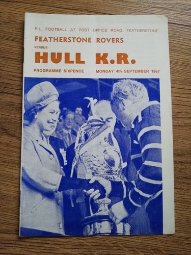 Featherstone v Hull KR Sept 1967 RL Programme