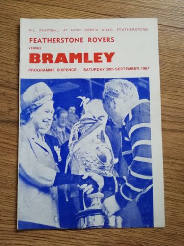 Featherstone v Bramley Sept 1967 RL Programme