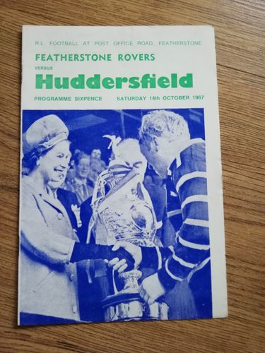 Featherstone v Huddersfield Oct 1967 RL Programme