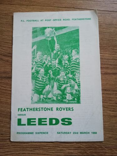 Featherstone v Leeds March 1968 RL Programme