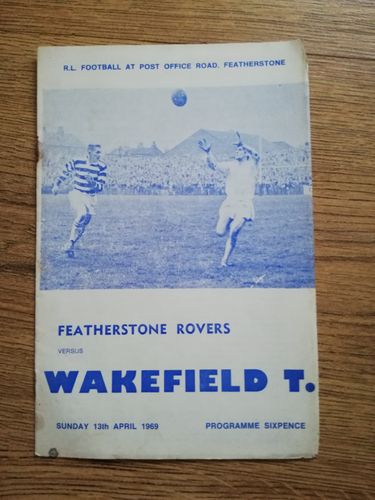 Featherstone v Wakefield Apr 1969 Rugby League Programme