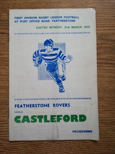 Featherstone v Castleford March 1975 RL Programme
