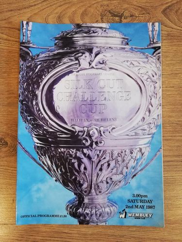 Halifax v St Helens 1987 Challenge Cup Final Rugby League Programme