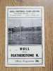 Hull v Featherstone Mar 1961 Challenge Cup Rugby League Programme